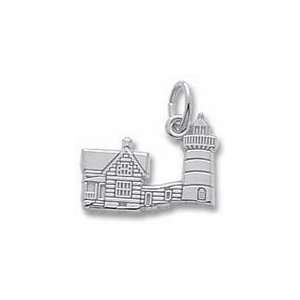  Nubble Lighthouse, Me Charm   Gold Plated Jewelry