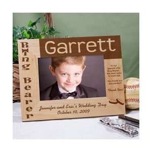 Engraved Personalized Ring Bearer Wood Picture Frame