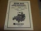 c1147] Bush Hog Parts Manual Estate Zero Turn Mower