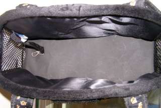  Black Large Shoulder Bag, Small Dog Pet Carrier Bag NWOT NEW  