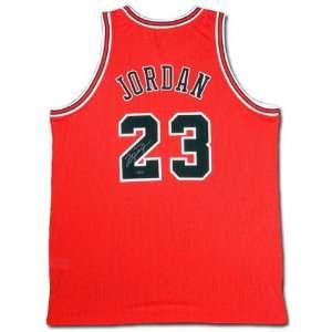  Michael Jordan Chicago Bulls Autographed Away/Red Jersey 