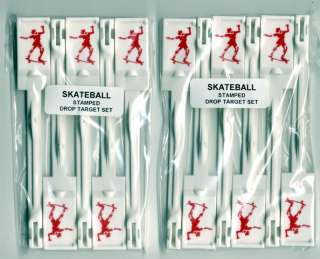 SKATEBALL SKATE BALL Pinball Machine Drop Target Set  
