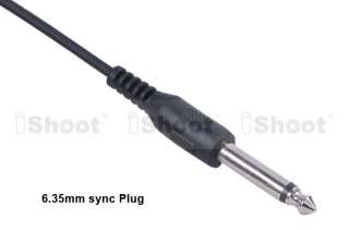 iShoot 5m PC Male Sync Plug to 6.35mm Phone Plug Cable