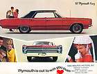 1967 Plymouth Fury Sport Deluxe Sales Brochure VIP I II