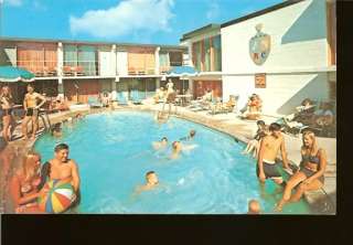 1973 Royal Crest Motel Pool Ocean City NJ Postcard  