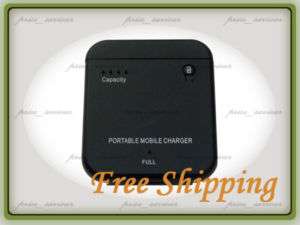Black Portable External Battery Charger for iPhone 3G  