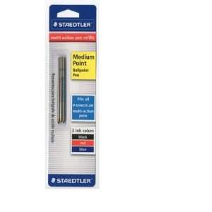   Point Black/Red/Blue Ballpoint Refills. Fits Multi 4 & 3 Multi Action