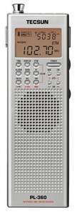 Tecsun PL360 Digital AM FM SW Shortwave Portable Radio PL 360 Sliver 