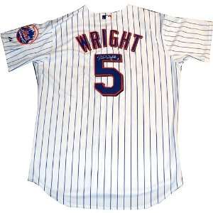  David Wright Autographed/Hand Signed New York Mets Home 