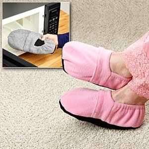  Microwave Heated Slippers   (Pink) Fits Ladies Sizes 7 10 