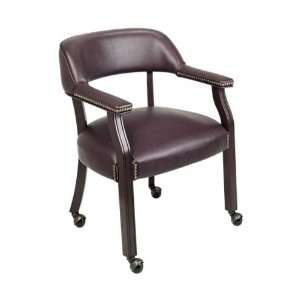  Traditional Guest Chair with Wrap Around Back and Casters 