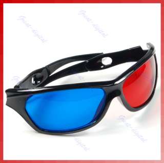 Red & Blue Cyan Anaglyph 3D Glasses for Movie Game DVD  