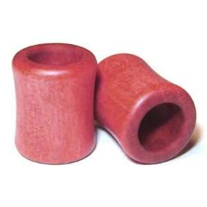  Organic Pink Ivory Double Flared Exotic Wood Tunnels Exotic Plugs