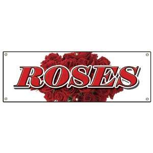  72 ROSES  Outdoor Vinyl Banner  red rose flowers flower 