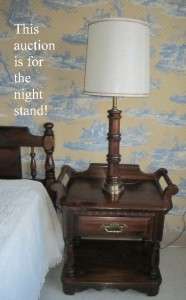   Allen Antiqued Old Tavern Pine Night Stand Commode Handles for Linens