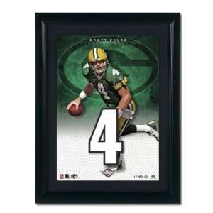 NFL Packers Brett Favre #4 Jersey Numbers Collection Plaque   Delivery 