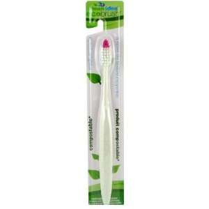  Clean Idea EcoBrush Medium Bristle Toothbrush, 1 Each 