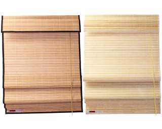   48 x 96 Natural Bamboo Slat Roman Blinds Shade w/ Valance  