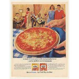  1964 Chef Boy Ar Dee Frozen Pizza Party Perfect Print Ad 