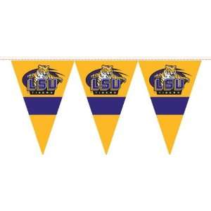 LSU Tigers Flag Party Decoration  25 ft Pennant Flag Decoration 