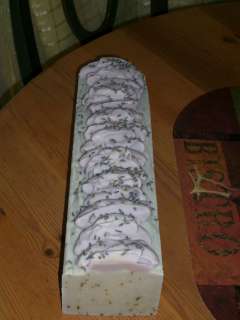 Handmade Cold Process Loaf W/Mango & Shea Butters Lavender E/O W/Lav 