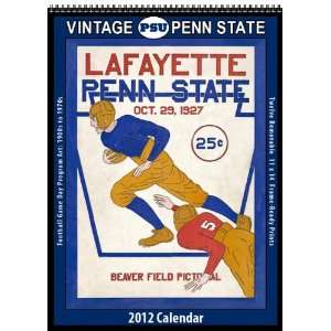  Penn State Nittany Lions 2012 Vintage Football Calendar 