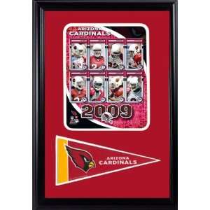  2009 Arizona Cardinals 12x18 Pennant Frame   NFL Banners 