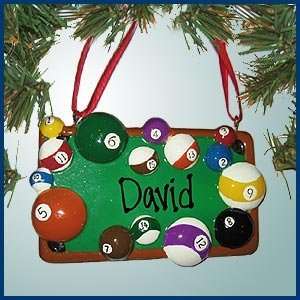  Personalized Christmas Ornaments   Billiards   Personalized 