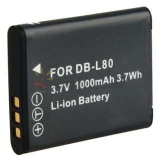 DB L80 Camera Battery+Charger For Sanyo Xacti VPC CG10  