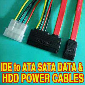 1PCS ATA SATA DATA & HDD POWER CABLES Connector  