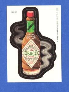1985 Original Topps Wacky Packages #30 Tobacco Sauce  
