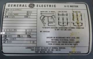 GENERAL ELECTRIC 5K33KN31 1/3 HP Frame 56 MOTOR, NEW  