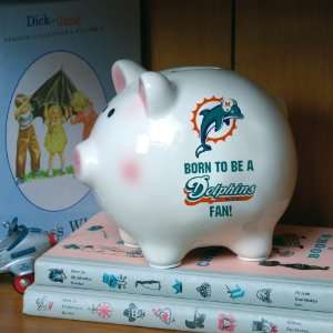   of 3 NFL Born To Be A Dolphins Fan Piggy Banks