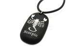 Mens Cool Scorpion Zodiac pandent Necklace Chain PUNK  