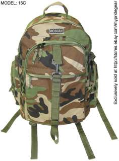 RESCUE Backpack Bag Fire Search Air Gear w/Patch 15C  