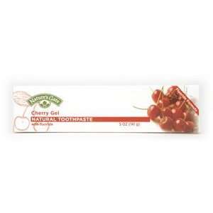  Natures Gate Cherry Gel Natural Toothpaste with Fluoride 