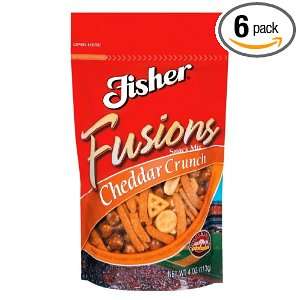 Fisher Fusion Cheddar Crunch Snack Mix, 3.8 Ounce Packages (Pack of 6 