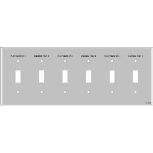   Light Switch Labels 6 Toggle (plastic   standard size) Home