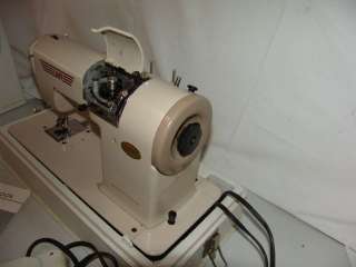 Elna Plana Supermatic Sewing Machine Beige Brown Vintage With Case and 