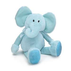    Blue Striped Plush Elephant Stuffed Animal 