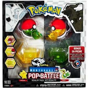  Pikachu & Snivy Pokemon B&W Pop n Battle Mini Figure 