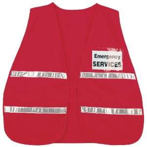  River City CICV204 Incident Command Safety Vests, Red with 
