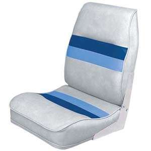  Deluxe Pontoon Fold Down Seat Grey   Blue   Lt. Blue 