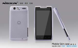 Silicone Soft Skin case + Screen Protector for Motorola RAZR XT910 