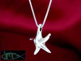 Solid Sterling Silver Starfish Pendant/Necklace  