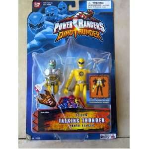   Power Rangers Dino Thunder Yellow Talking Thunder Power Ranger Toys