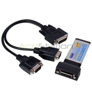 SYBA SD EXP15010 2 RS232 Serial Ports ExpressCard/34 For Notebook 