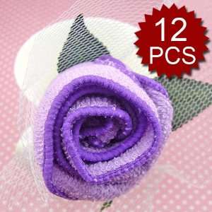   /dozen)Rose for You Towel Favors, Purple, Gift Idea