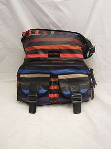 BNWT 100% Authentic Sonia Rykiel Large Striped Messenger Bag  