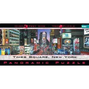   Panoramic Times Square New York 750 Piece Jigsaw Puzzle Toys & Games